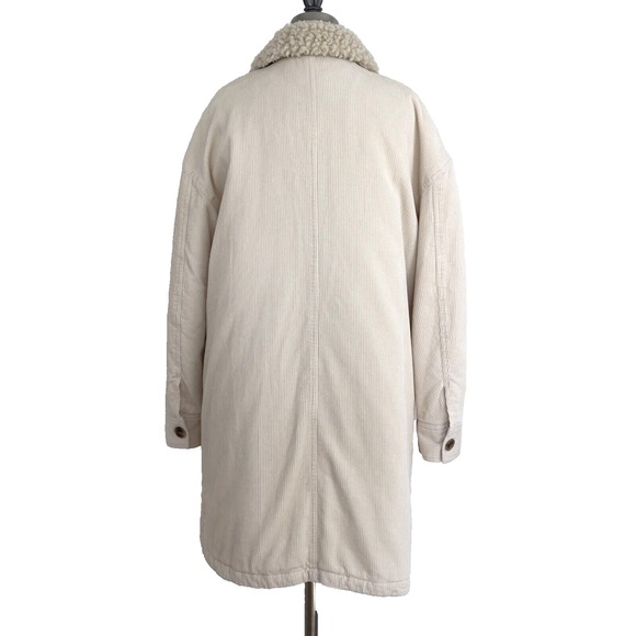 Lucky Brand Womens Corduroy Sherpa coat Size Small - Picture 3 of 16